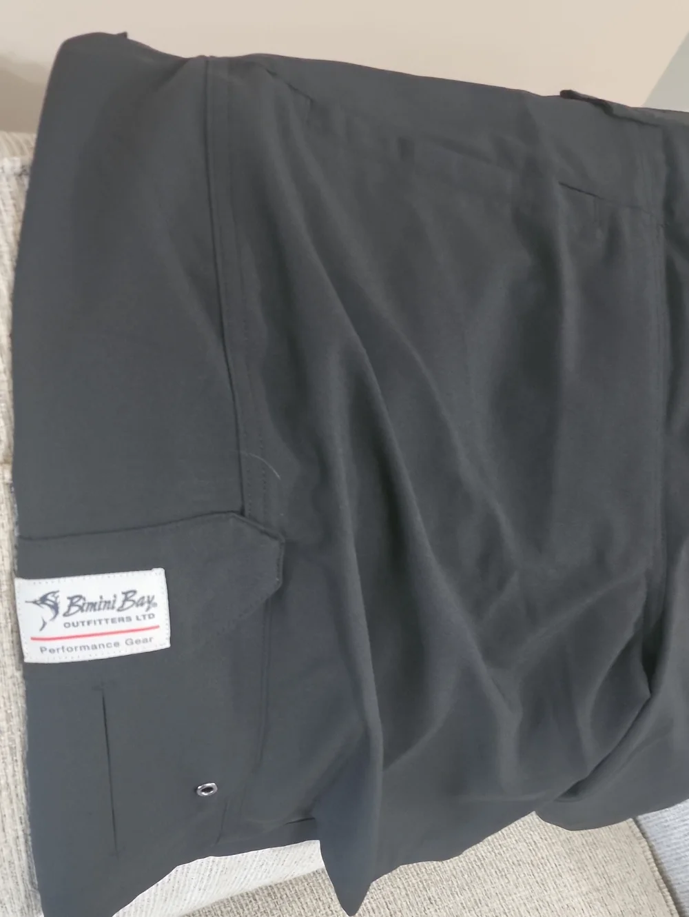 Black Men's Cargo Shorts with Utility Pockets